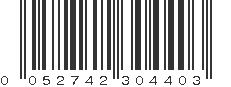 UPC 052742304403