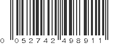 UPC 052742498911