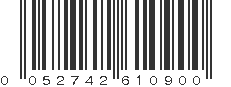 UPC 052742610900