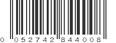 UPC 052742844008