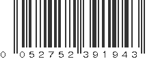 UPC 052752391943