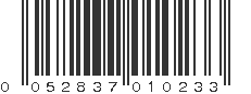 UPC 052837010233