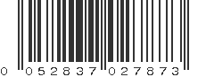 UPC 052837027873