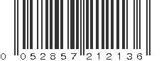 UPC 052857212136