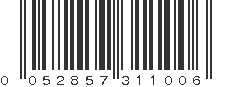 UPC 052857311006