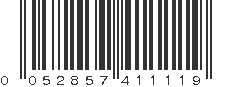 UPC 052857411119