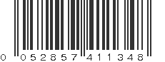 UPC 052857411348