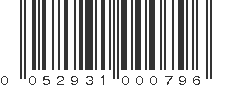 UPC 052931000796