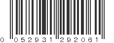 UPC 052931292061