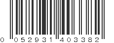 UPC 052931403382