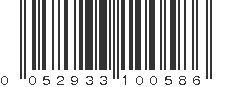 UPC 052933100586