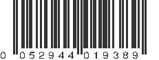 UPC 052944019389