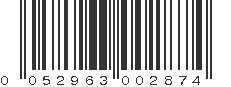 UPC 052963002874