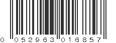UPC 052963016857