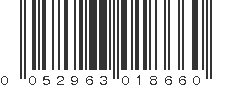 UPC 052963018660