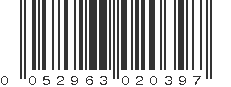 UPC 052963020397