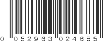 UPC 052963024685