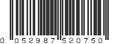 UPC 052987520750