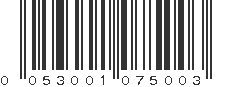 UPC 053001075003