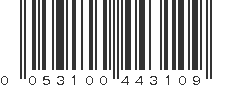 UPC 053100443109