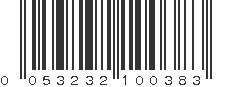 UPC 053232100383