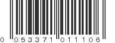 UPC 053371011106