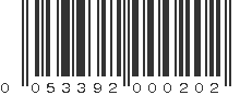 UPC 053392000202