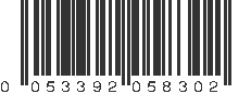 UPC 053392058302