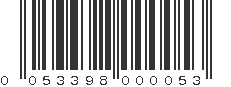 UPC 053398000053