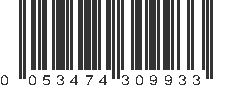 UPC 053474309933