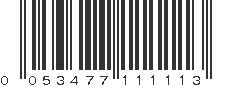 UPC 053477111113