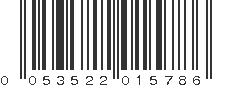 UPC 053522015786