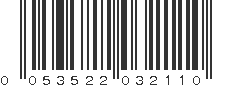 UPC 053522032110