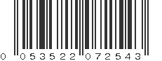 UPC 053522072543