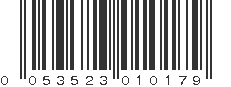 UPC 053523010179