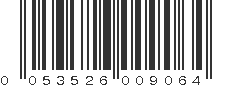 UPC 053526009064