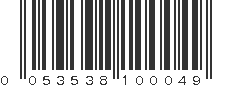 UPC 053538100049