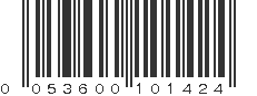 UPC 053600101424