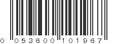 UPC 053600101967