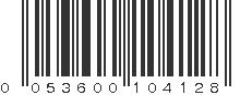 UPC 053600104128