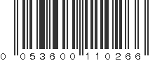 UPC 053600110266