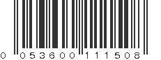 UPC 053600111508