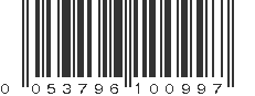 UPC 053796100997