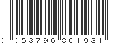 UPC 053796801931