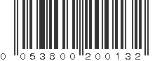 UPC 053800200132