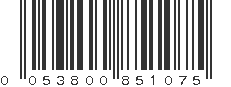 UPC 053800851075