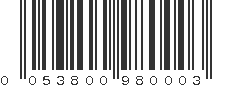 UPC 053800980003