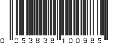 UPC 053838100985