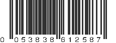 UPC 053838612587