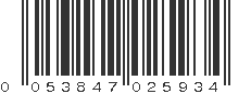 UPC 053847025934